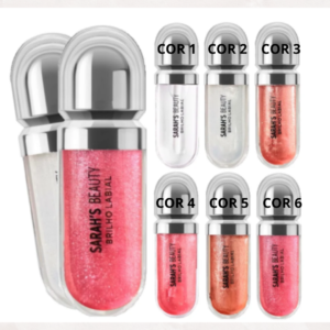 Kit Com 2 Gloss Labial Sarahs Beauty Brilho Labial