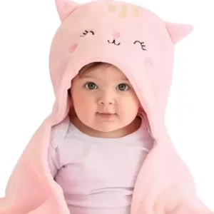 Manta Infantil Bebê Capuz Microfibra